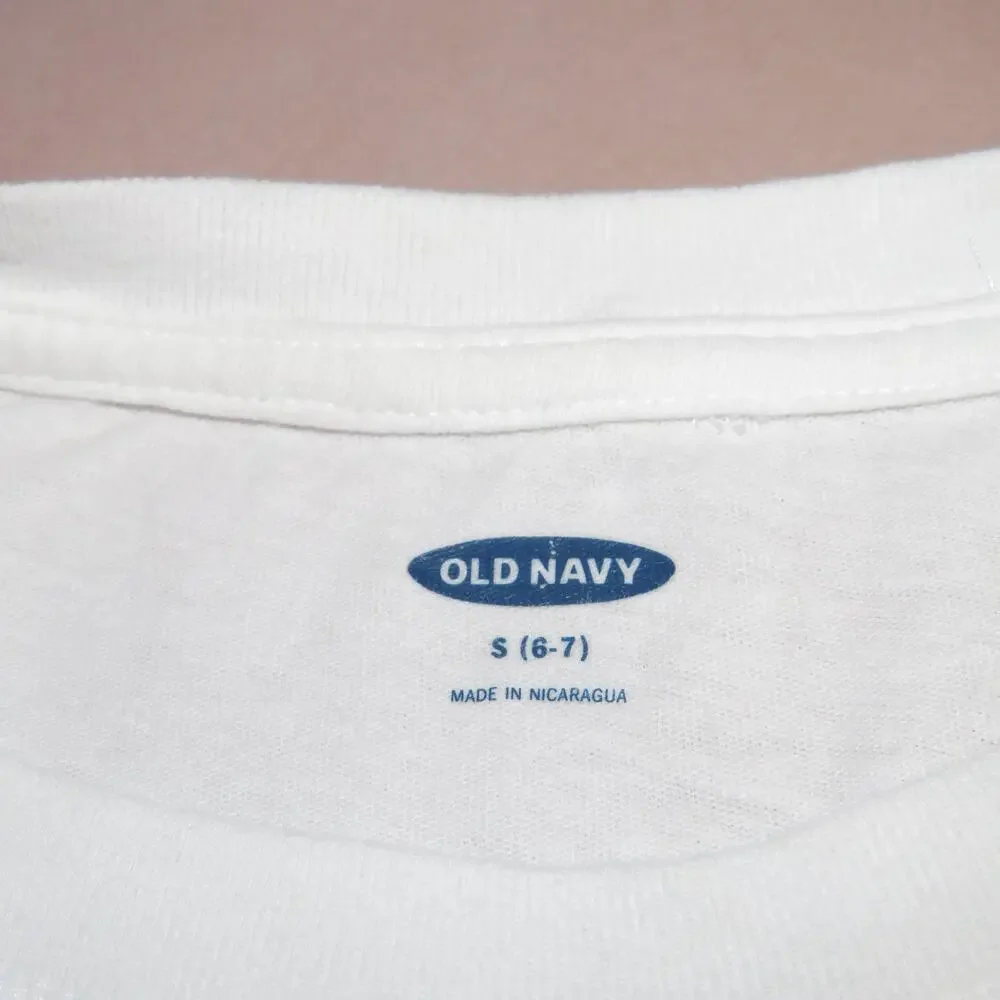 Old Navy The Breakfast Club Girls Retro Graphic Tie Front Shirt - Picture 5 of 6